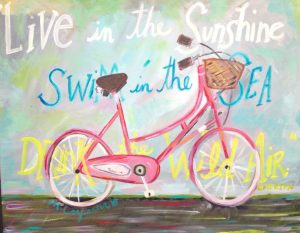 Live in the sunshine greeting card